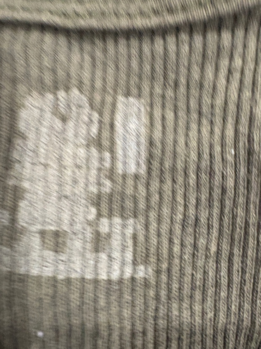 Fruit of the Loom Olive Green Ribbed Undershirt